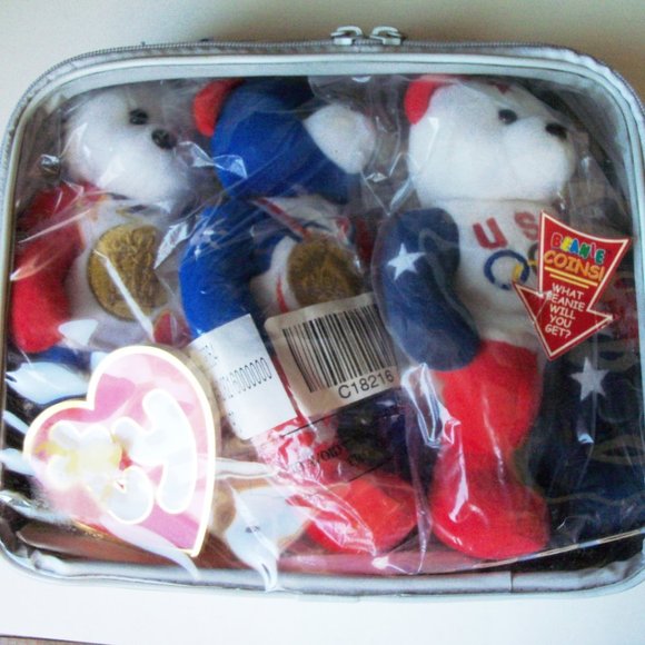 3 TY Olympic bears with TY bag (#EV1347) - Picture 2 of 7